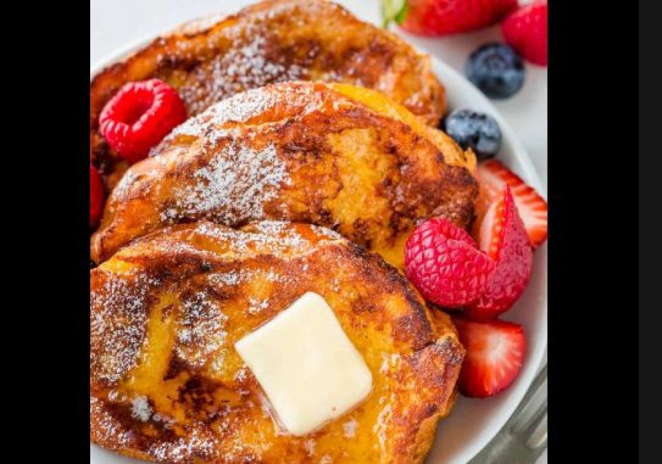 French toast made for breakfast, the eater will have fun