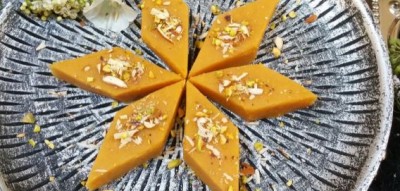 Make Besan Barfi a day before Holi, will be ready instantly