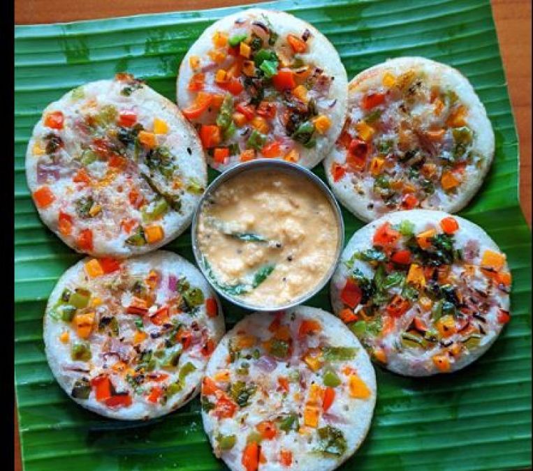 Make Vegetable Uttapam for breakfast on Sunday, this recipe is very easy