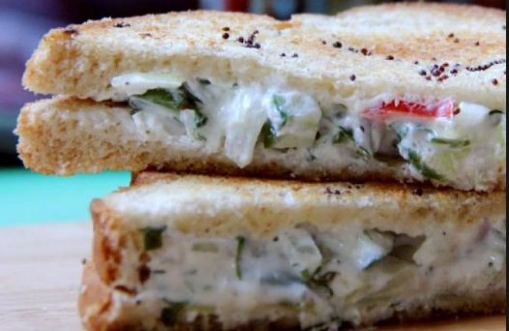 Make Curd Corn Sandwich easily, everyone will appreciate it after eating it