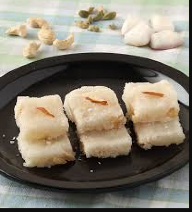 This delicious coconut Barfi recipe will bring water to your mouth!