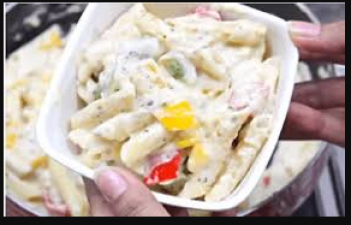 Enjoy Chinese dish with the recipe of white sauce pasta!