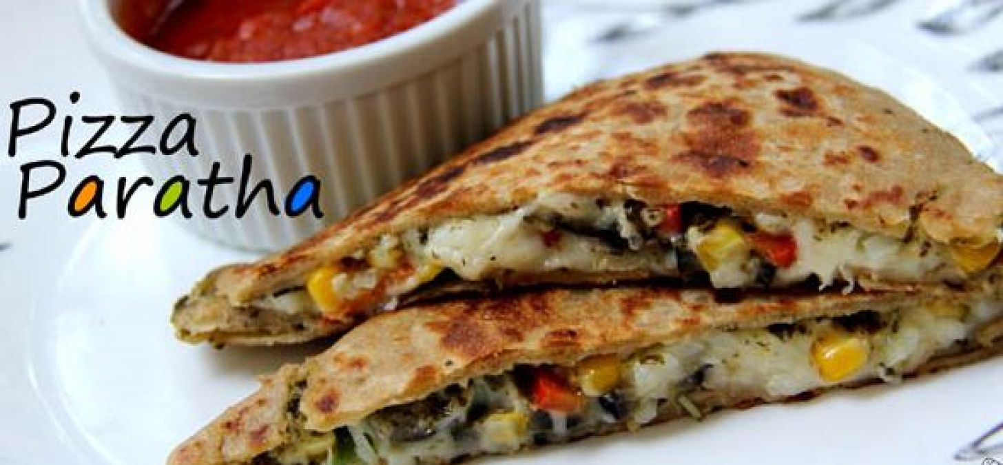 Recipe: Make special healthy, tasty pizza paratha for kids at home