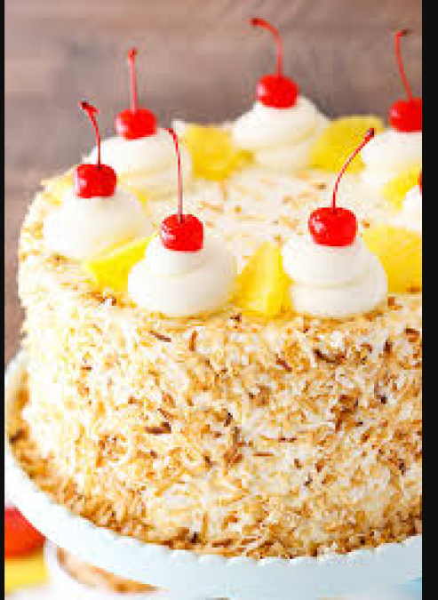 Make birthday or kitty party at home even more special with a pineapple cake