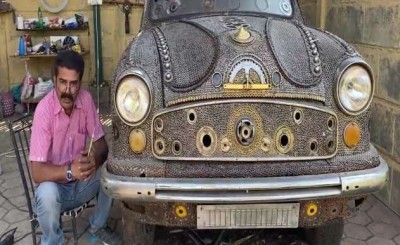 इंदौर के युवक का अनोखा दिमाग, कबाड़ से बना डाली शानदार कार