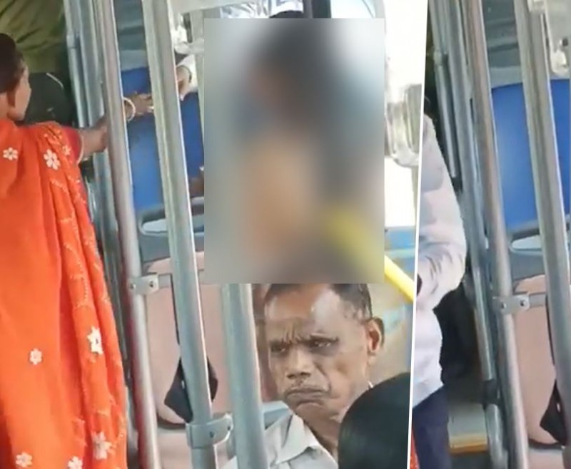 बिकनी में डीटीसी की बस में चढ़ गई महिला, वायरल हुआ VIDEO