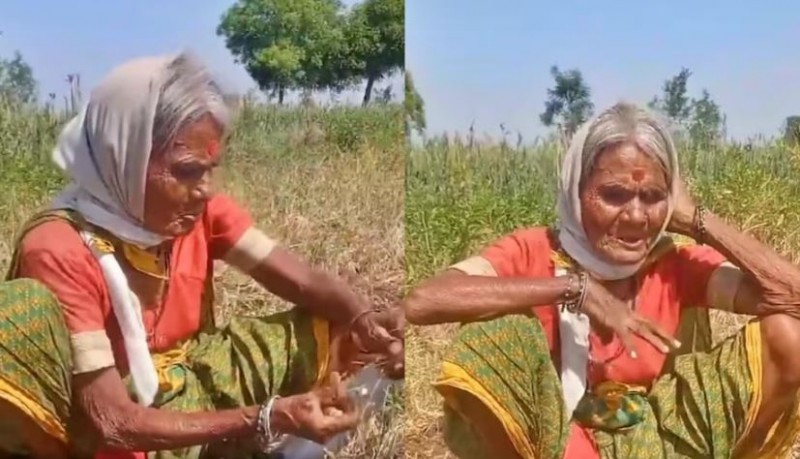 Grandma sang the song 'Baharon Phool Barsao', the video touched people's hearts