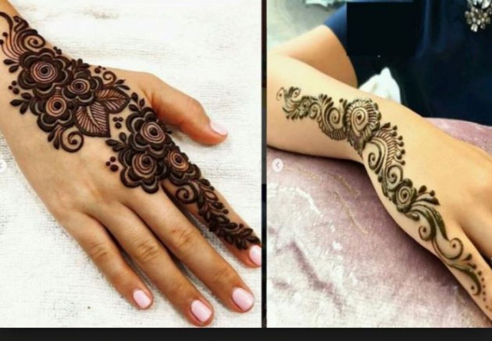 The latest designs of Mehndi for Teej