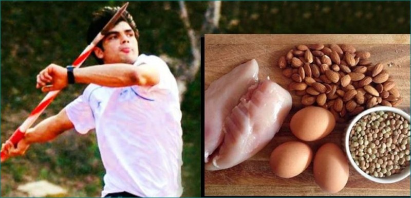 नीरज चोपड़ा डाइट: साल्मन फिश से लेकर चिकन तक अपनी डाइट में शामिल करते हैं नीरज चोपड़ा