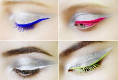 Colored Eye Liner is in trend again, follow this