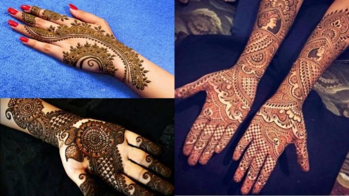Complete your makeup with these latest mehndi designs on the occasion of Hartalika Teej