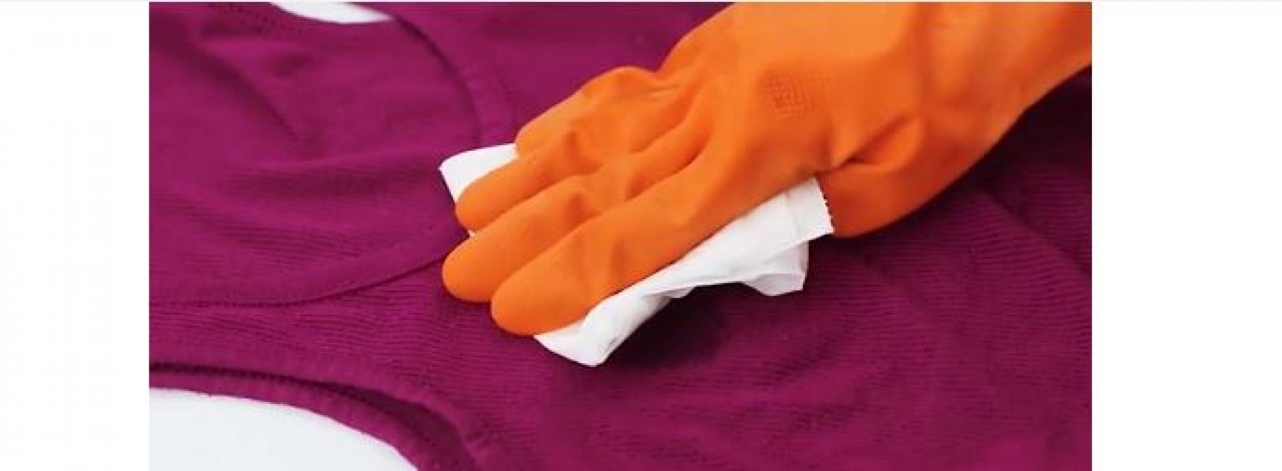 Oil stains can be easily removed from clothes like this