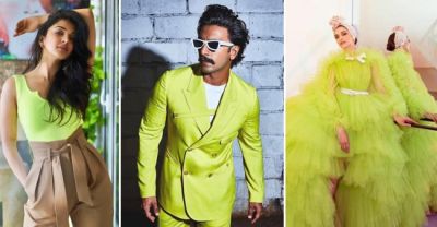 Boys can also follow Neon Colour fashion as these actors did....