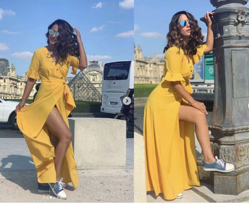 Try Hina Khan's Sunshine Color Outfit in Summer, get into Trend