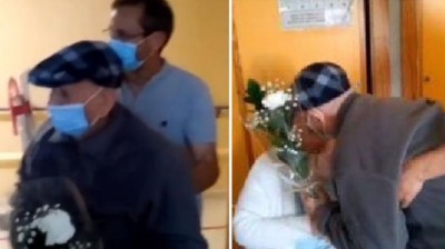 102 वर्षीय पति ने पत्नी को अस्पताल में दिया सरप्राइज, वीडियो देख भावुक हुए लोग
