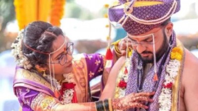 Man wears mangalsutra on his wedding day to support gender equality