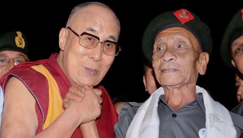 Dalai Lama meets jawan who escorted him to India from Tibet