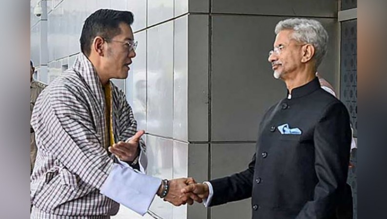 S Jaishankar receives Bhutan King at Delhi Airport