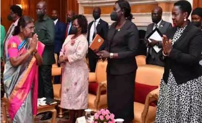 South Sudan's parliamentary delegation calls on President Murmu
