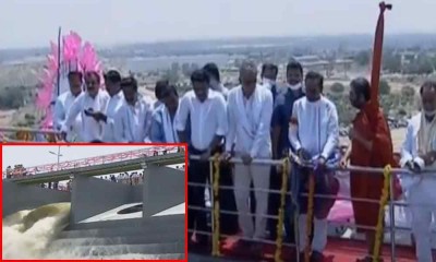 Good news farmers, CM KCR releases water into Haldi Vage from Sangareddy canal