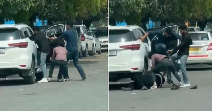 Viral Video Emerges: Brutal Assault Near Amity University Gate in Noida Sparks Outrage
