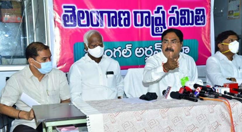 TRS Minister condemn BJP and Congress for spreading false propaganda in GWMC election