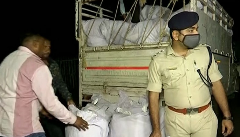 Prohibition and Excise Department seized Ganja that smuggling from Andhra to Odisha