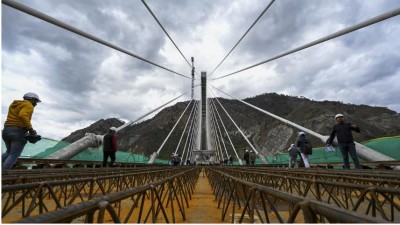 India's First 'Cable-Stayed' Anji Khad Railway Bridge set for Completion