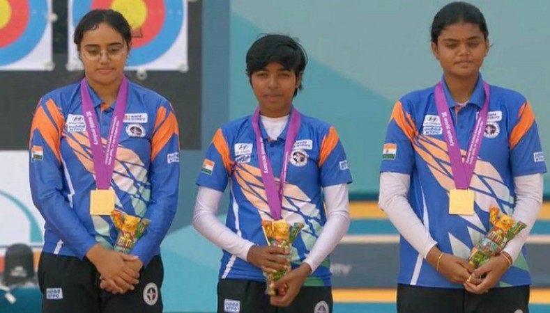 PM Praises Indian Women's Compound Team's Historic World Archery Triumph