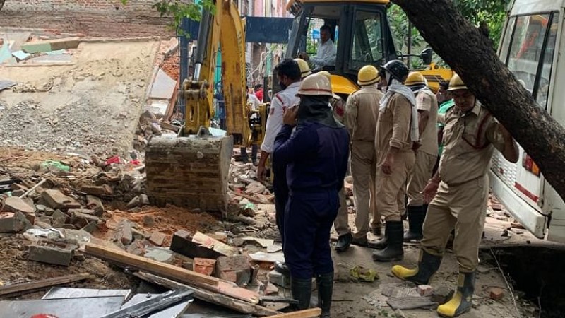 Building collapses in Delhi's Nand Nagri; 3 rescued, 1 under debris