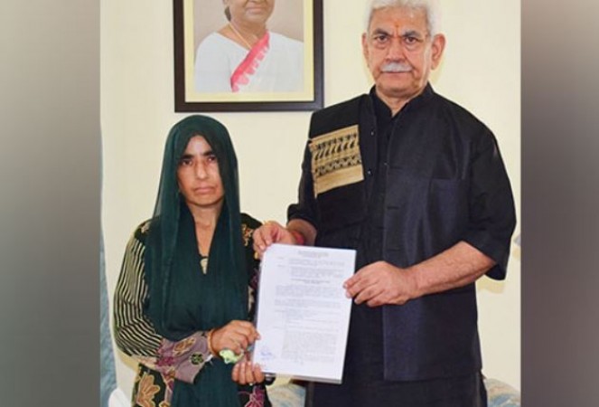 J&K Lieutenant Governor Manoj Sinha Supports Family of Reasi Terror Attack Victim