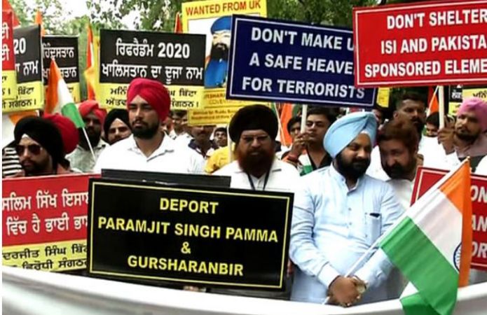 Delhi witnesses protest outside British High Commission against 'Referendum 2020'