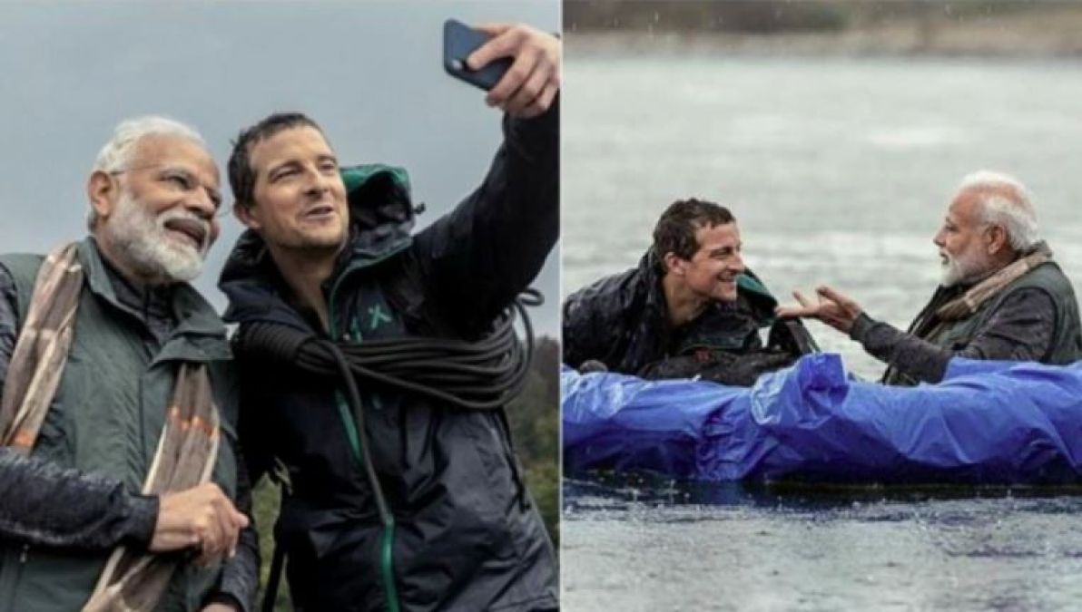Man Vs Wild: PM Modi goes on wild adventure,Grylls Says, 'Himalayan Water Extremely Cold'