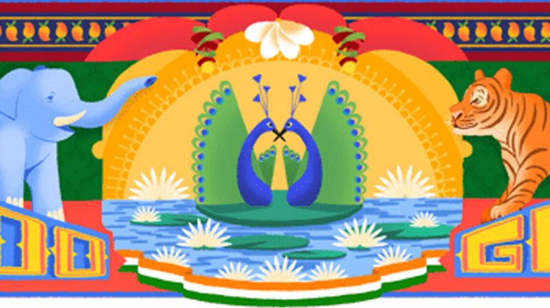 Google honours India with a  unique doodle on 72nd Independence Day