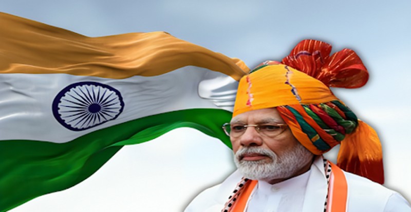 India's 78th Independence Day: Modi Urges States to Compete for Global Manufacturing Hub