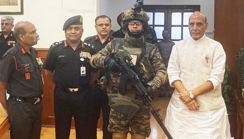 Rajnath Singh hands over multiple indigenous ammunition to Army