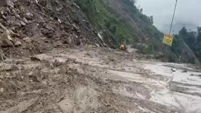 Flash floods and landslide hit Himachal's Mandi, national highway blocked