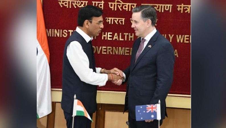 Mandaviya Engages in Fruitful Talks with Australian Counterpart Mark Butler