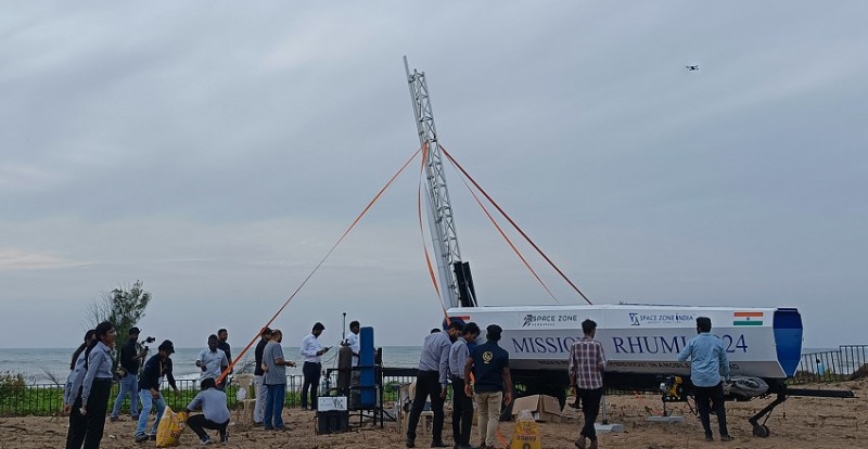 India Successfully Launches Its First Reusable Hybrid Rocket 'RHUMI-1'