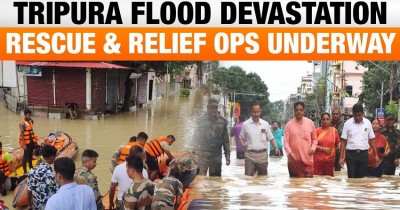 Emergency Response in Tripura: NDRF Evacuates 125, IAF Delivers 4,000 Food Packets Amid Flood Crisis