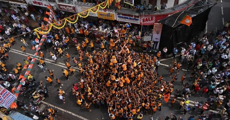 Mumbai Dahi Handi Festivities: Over 40  Govindas Injured, 8 Hospitalized