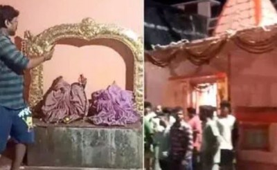 Idol Vandalism at Bhoolaxmi Temple Sparks Outrage; Two Suspects Arrested