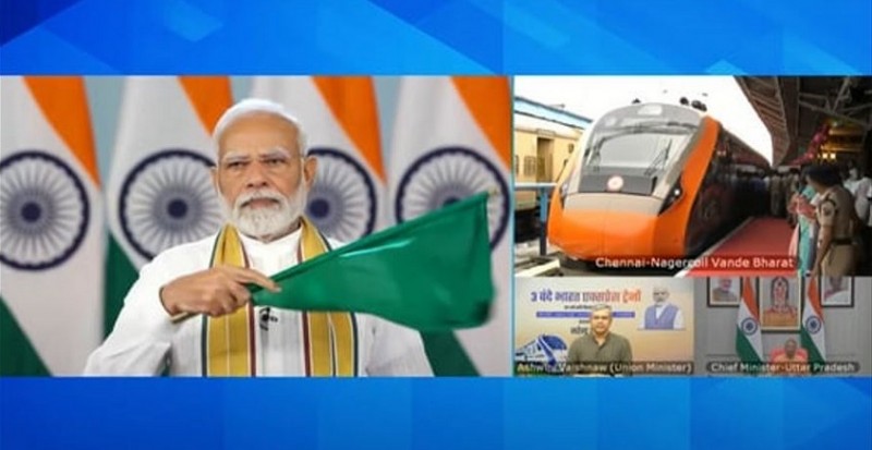 PM Modi Launched Three New Vande Bharat Trains to Boost Connectivity