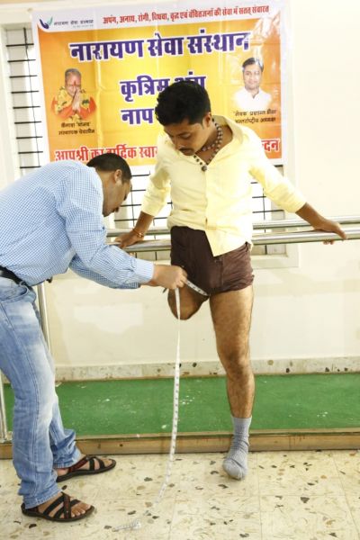 Narayan Seva Sansthan Organizes Artificial Limb Measurement Camp in Bengaluru
