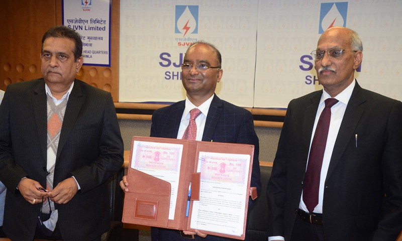 MoU between SJVN and IREDA for Green Energy Projects