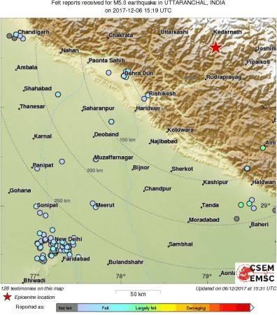 Earthquake of 5.5 magnitudes on Richter scale strikes Uttarakhand, vibrations felt in Delhi-NCR
