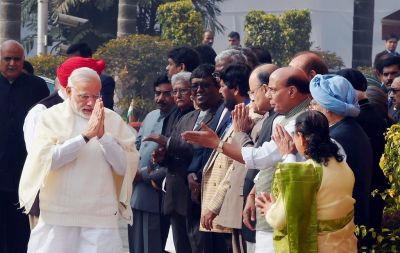 PM Modi Adwani and Rajnath Singh to pay floral tribute to 2001 Parliament attack Bravehearts