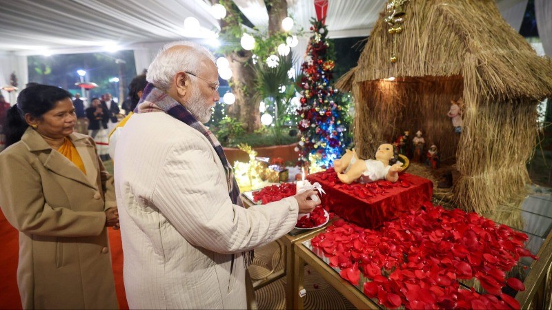 PM Modi Celebrated Christmas with George Kurian and Christian Community