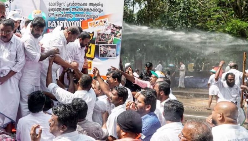Thiruvananthapuram Unrest: Kerala Police Files Case Against Congress Chiefs and Senior Leaders