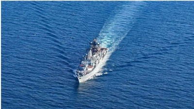 Indian Navy Sends 3 Warships After Drone Strikes Tanker in Arabian Sea